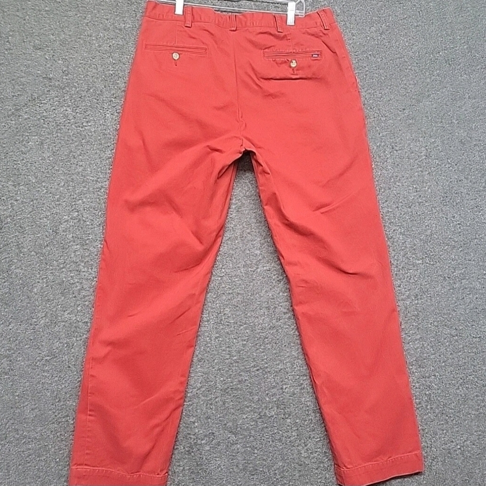 Lauren Ralph Lauren Men's Size 34 X 31(Actual) Red Classic Straight Leg Jeans - Picture 13 of 15